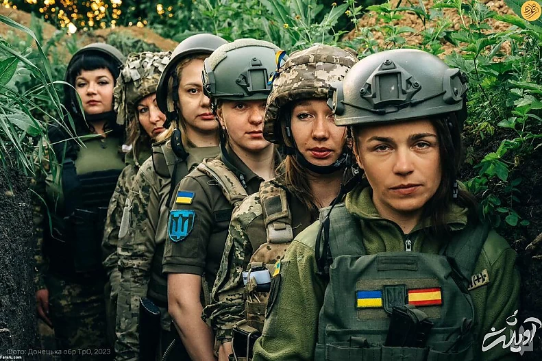 زنان نظامی اوکراینی در خط مقدم جنگ با روسیه/ عکس